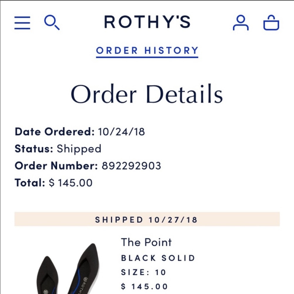 Rothy’s - Solid Black “Points” Pointed Toe Flats … - image 6